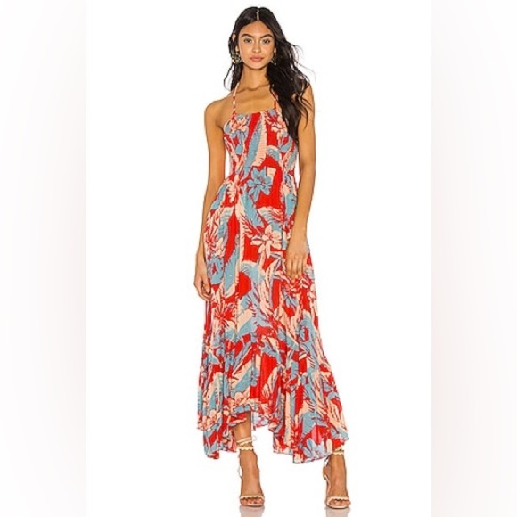 FREE PEOPLE 
Heat Wave Maxi Dress in Red (6) - Picture 1 of 8